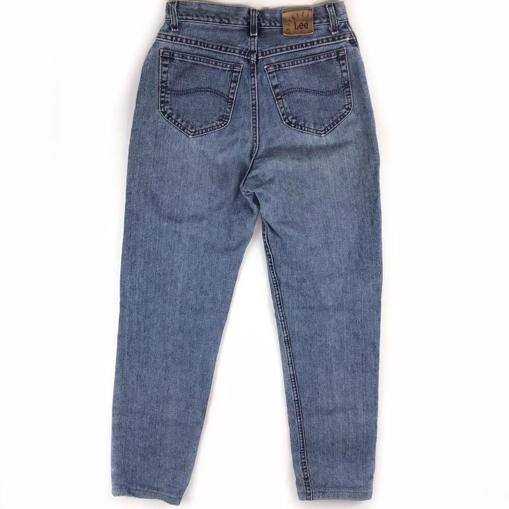 Vintage Lee jeans womens 10 USA 80s 90s structured denim high rise western rodeo